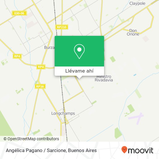 Mapa de Angélica Pagano / Sarcione