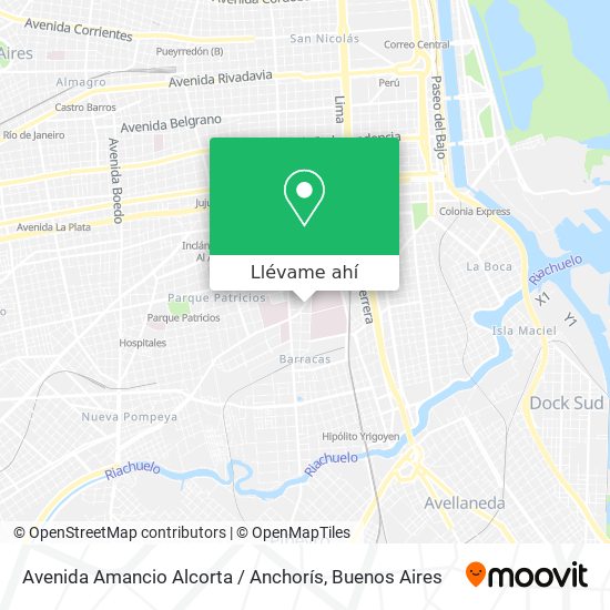 Mapa de Avenida Amancio Alcorta / Anchorís
