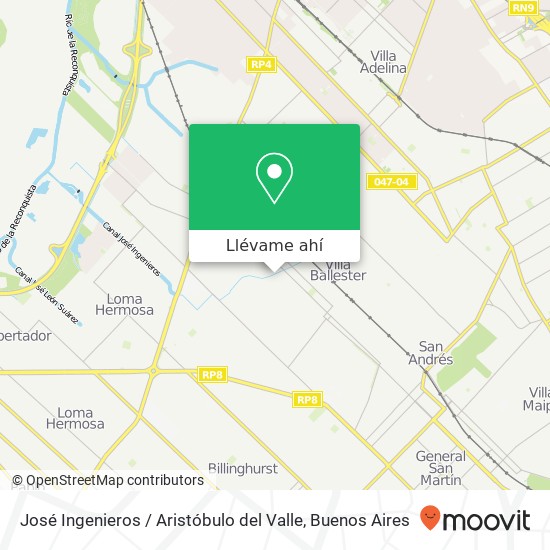 Mapa de José Ingenieros / Aristóbulo del Valle