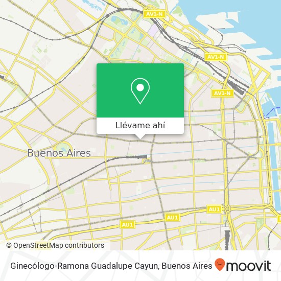Mapa de Ginecólogo-Ramona Guadalupe Cayun