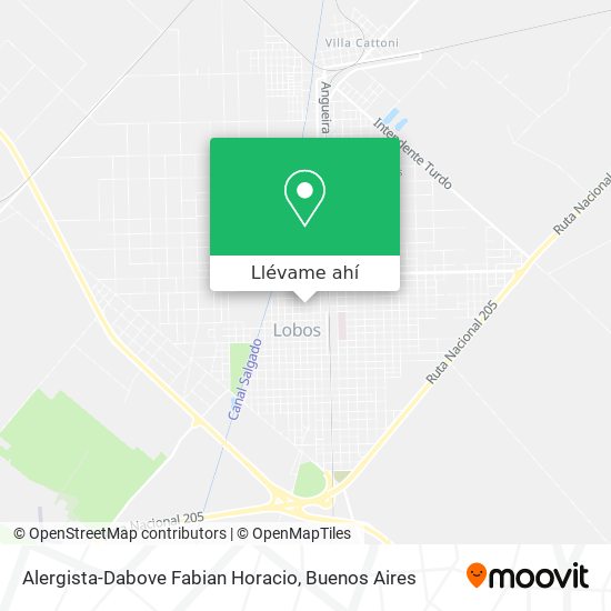 Mapa de Alergista-Dabove Fabian Horacio