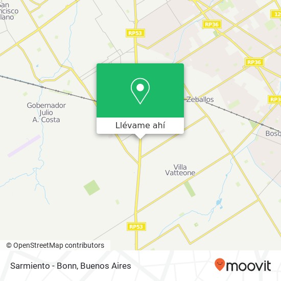 Mapa de Sarmiento - Bonn