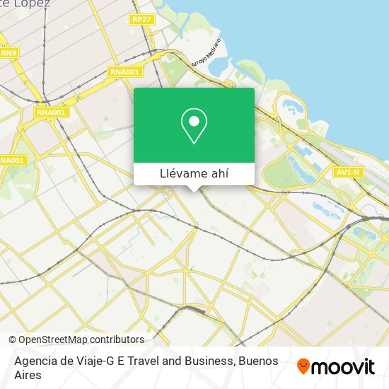 Mapa de Agencia de Viaje-G E Travel and Business