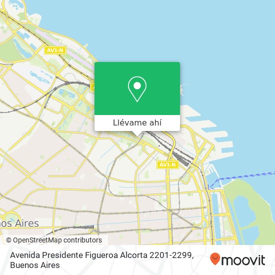 Mapa de Avenida Presidente Figueroa Alcorta 2201-2299