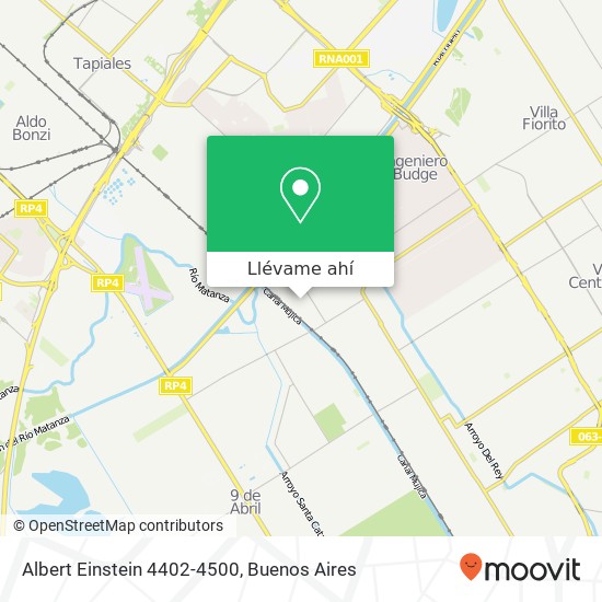 Mapa de Albert Einstein 4402-4500