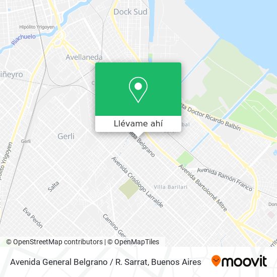 Mapa de Avenida General Belgrano / R. Sarrat