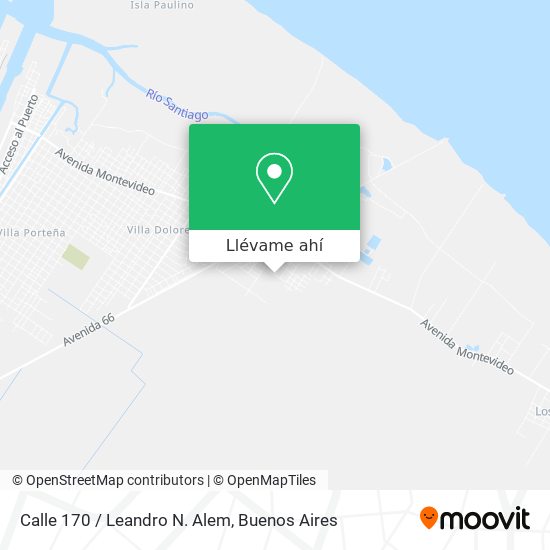 Mapa de Calle 170 / Leandro N. Alem