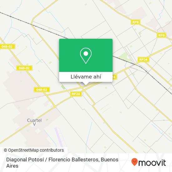 Mapa de Diagonal Potosí / Florencio Ballesteros