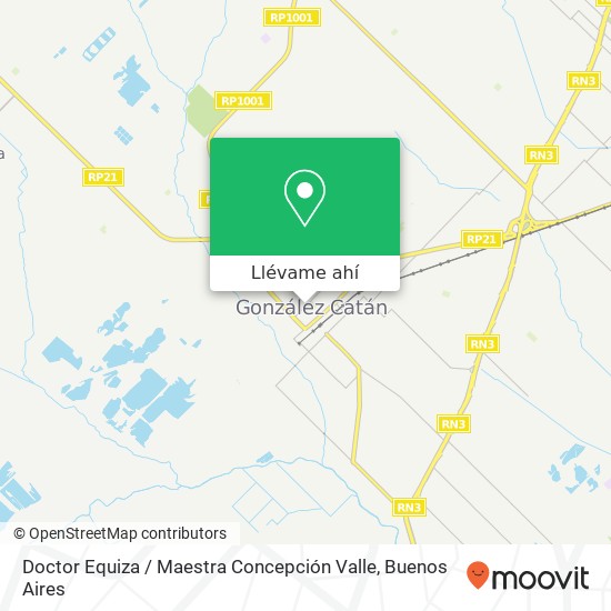 Mapa de Doctor Equiza / Maestra Concepción Valle