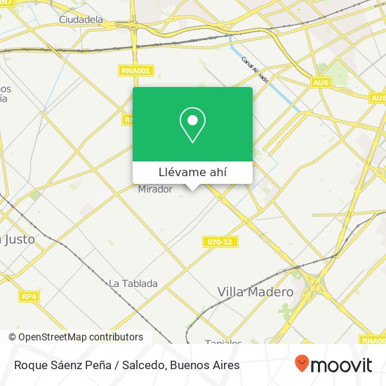 Mapa de Roque Sáenz Peña / Salcedo