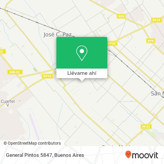 Mapa de General Pintos 5847