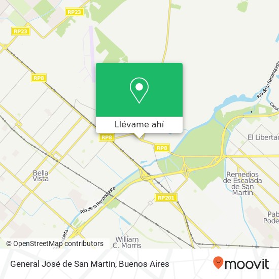 Mapa de General José de San Martín