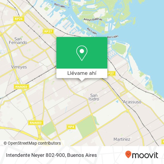 Mapa de Intendente Neyer 802-900