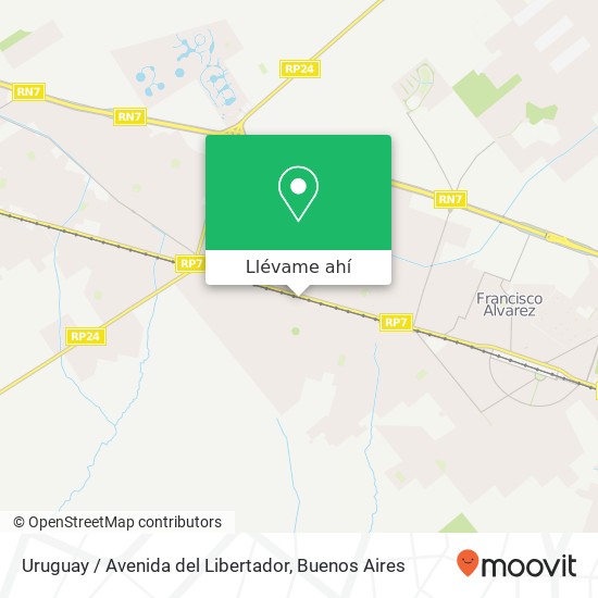 Mapa de Uruguay / Avenida del Libertador