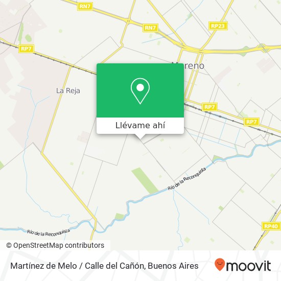Mapa de Martínez de Melo / Calle del Cañón