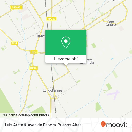 Mapa de Luis Arata & Avenida Espora