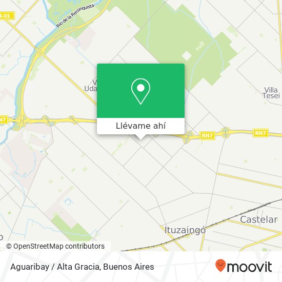 Mapa de Aguaribay / Alta Gracia