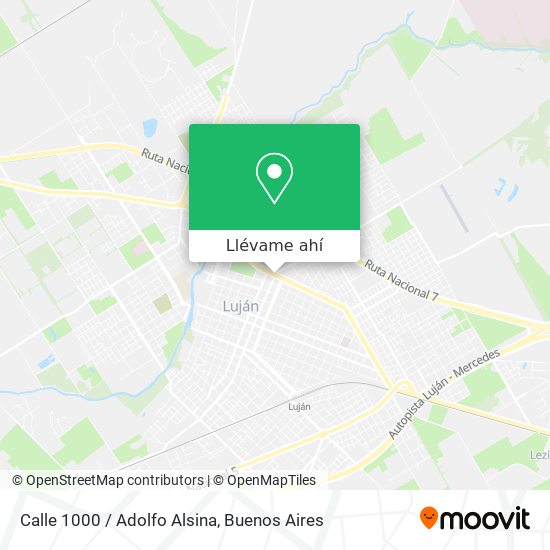 Mapa de Calle 1000 / Adolfo Alsina