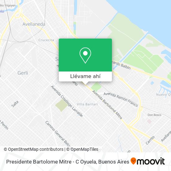 Mapa de Presidente Bartolome Mitre - C Oyuela