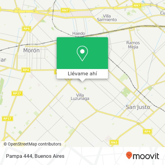 Mapa de Pampa 444