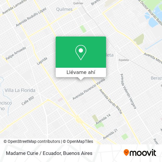 Mapa de Madame Curie / Ecuador