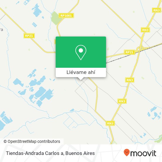 Mapa de Tiendas-Andrada Carlos a