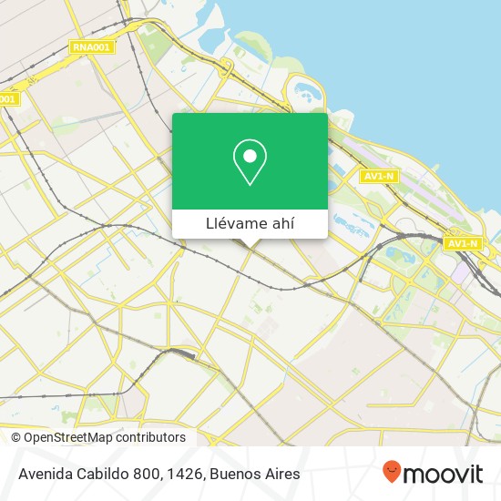 Mapa de Avenida Cabildo 800, 1426