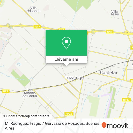 Mapa de M. Rodríguez Fragio / Gervasio de Posadas