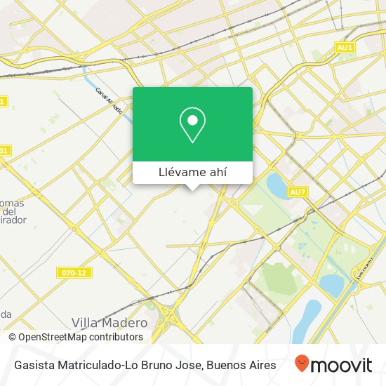 Mapa de Gasista Matriculado-Lo Bruno Jose