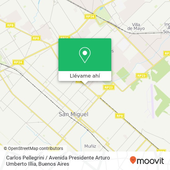 Mapa de Carlos Pellegrini / Avenida Presidente Arturo Umberto Illia