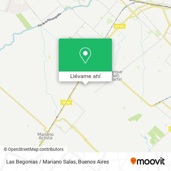 Mapa de Las Begonias / Mariano Salas