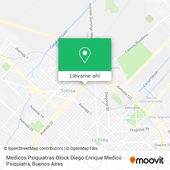 Mapa de Medicos Psiquiatras-Block Diego Enrique Medico Psiquiatra