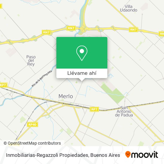 Mapa de Inmobiliarias-Regazzoli Propiedades