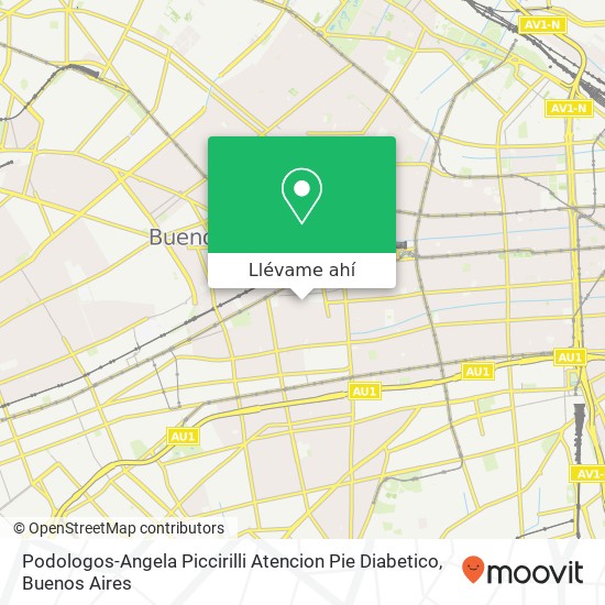 Mapa de Podologos-Angela Piccirilli Atencion Pie Diabetico