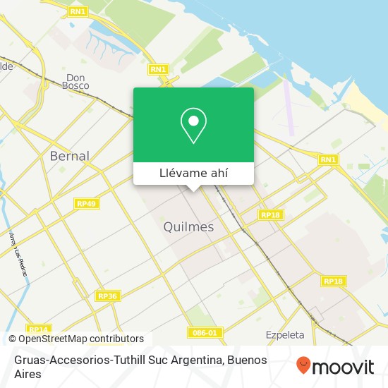 Mapa de Gruas-Accesorios-Tuthill Suc Argentina