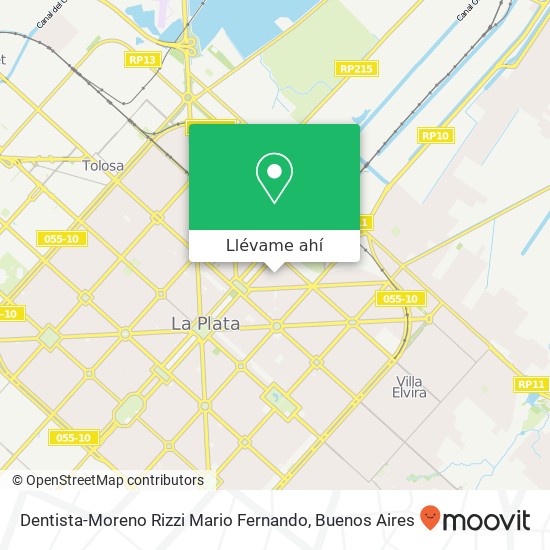 Mapa de Dentista-Moreno Rizzi Mario Fernando