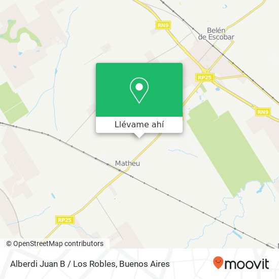 Mapa de Alberdi Juan B / Los Robles