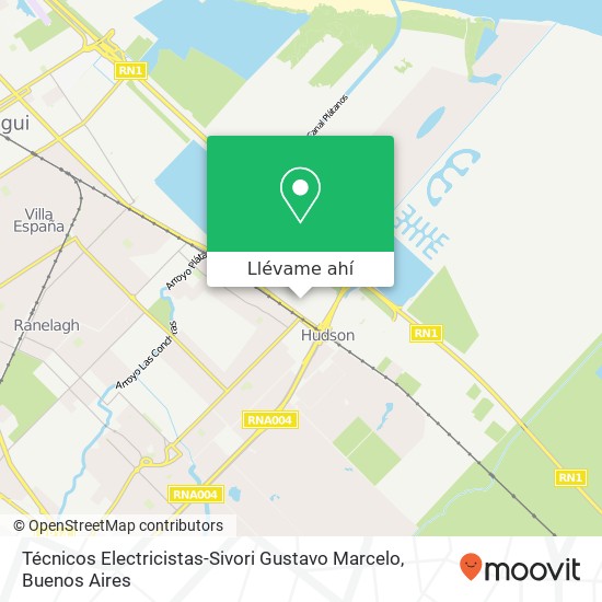 Mapa de Técnicos Electricistas-Sivori Gustavo Marcelo