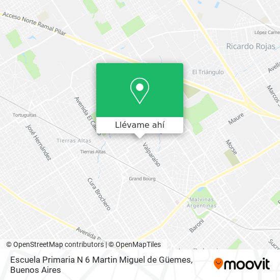 Mapa de Escuela Primaria N 6 Martin Miguel de Güemes