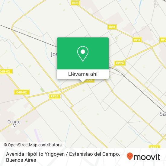 Mapa de Avenida Hipólito Yrigoyen / Estanislao del Campo