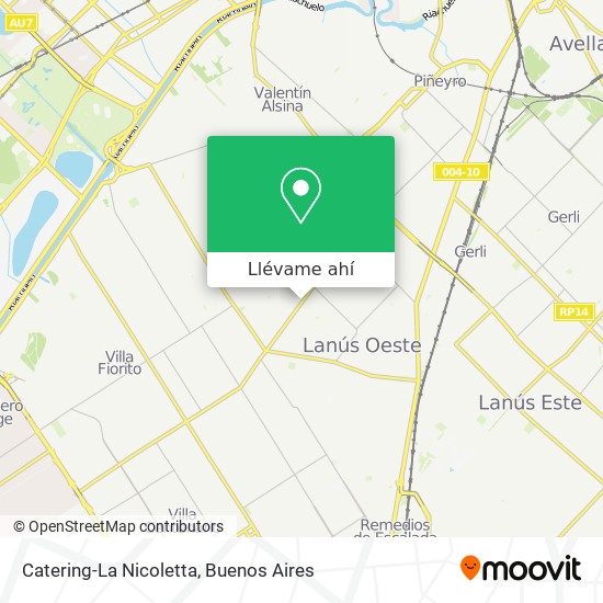 Mapa de Catering-La Nicoletta