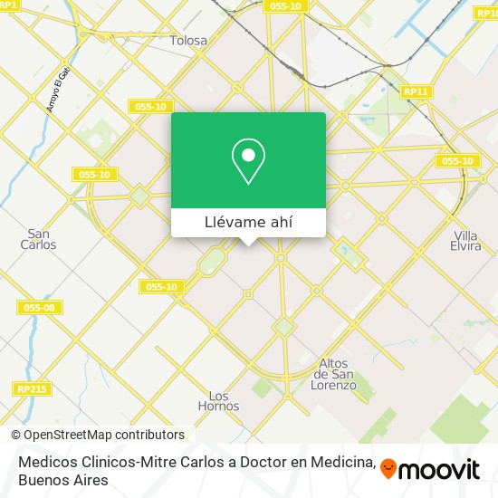 Mapa de Medicos Clinicos-Mitre Carlos a Doctor en Medicina