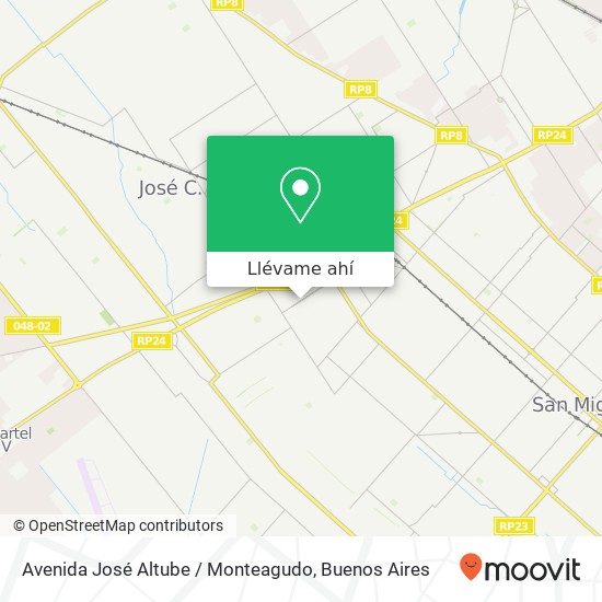 Mapa de Avenida José Altube / Monteagudo