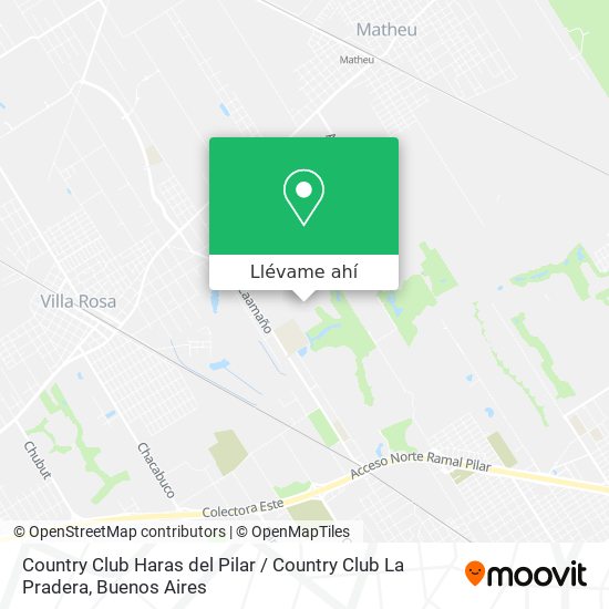 Mapa de Country Club Haras del Pilar / Country Club La Pradera