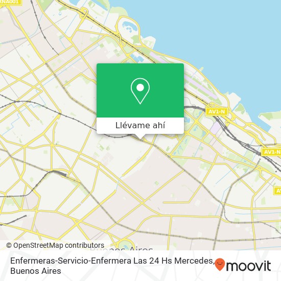 Mapa de Enfermeras-Servicio-Enfermera Las 24 Hs Mercedes