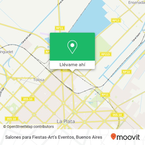 Mapa de Salones para Fiestas-Art's Eventos