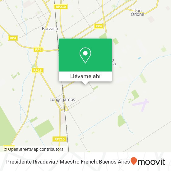 Mapa de Presidente Rivadavia / Maestro French