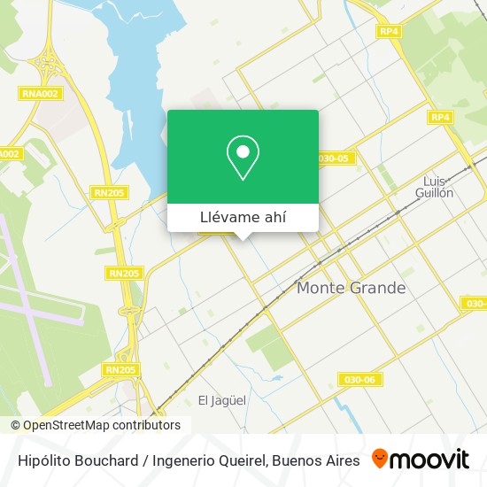 Mapa de Hipólito Bouchard / Ingenerio Queirel