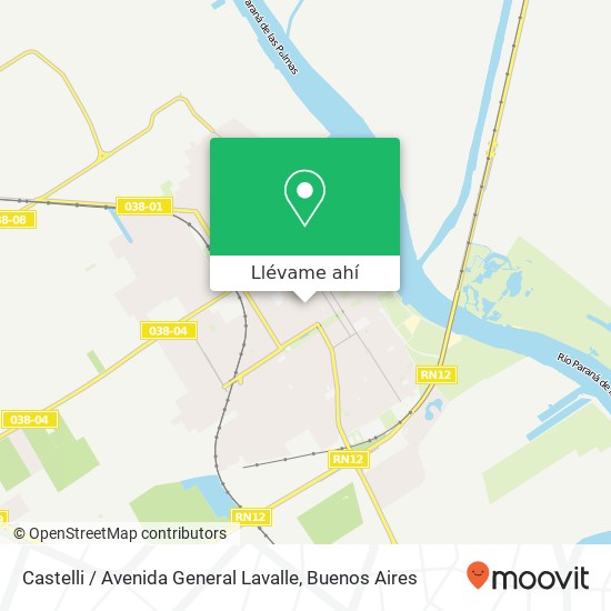 Mapa de Castelli / Avenida General Lavalle