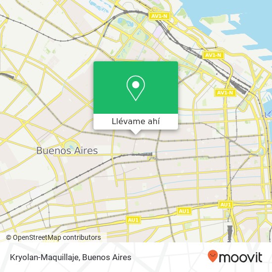 Mapa de Kryolan-Maquillaje